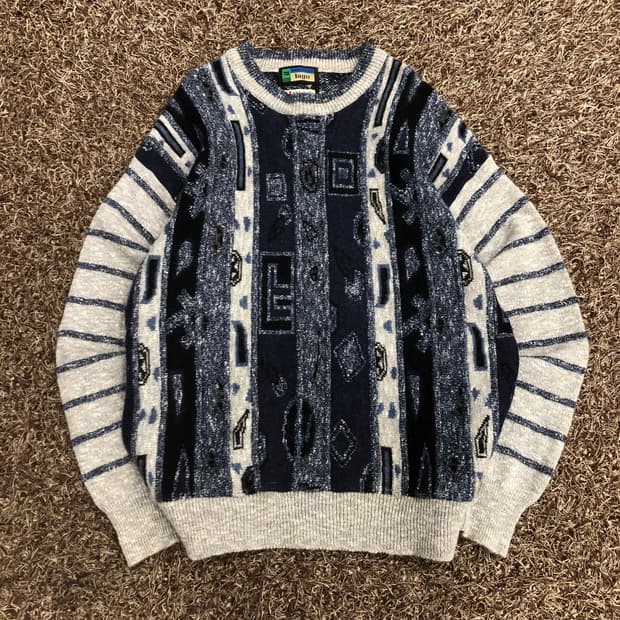 Lago 이태리 멀티컬러 패턴 니트