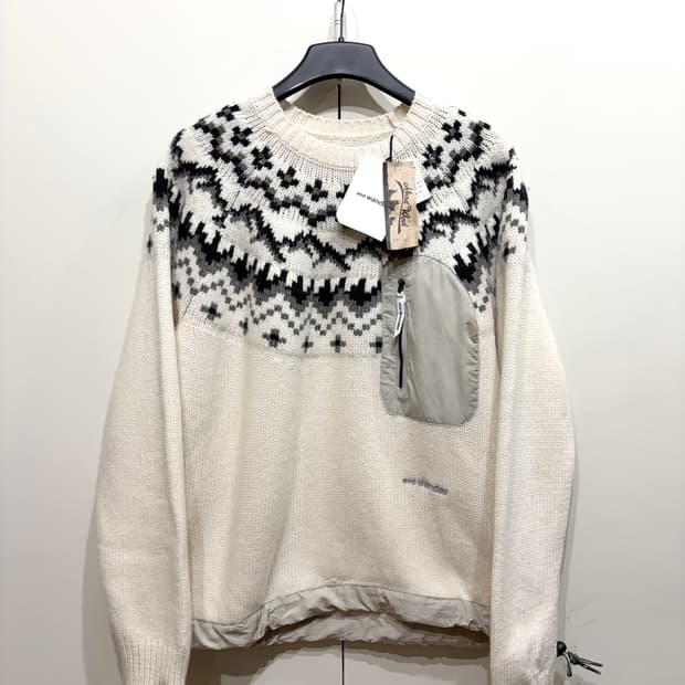 23FW 앤드원더 로피 페어 니트 스웨터