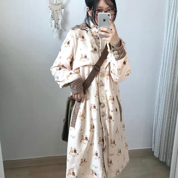 미라이클립 빈티지 코트 코디