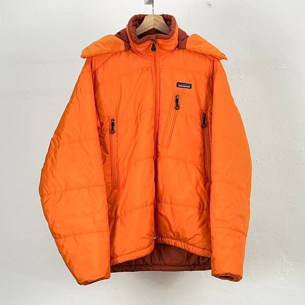 파타고니아 00s 오렌 인슐레이트 마이크로 퍼프 후디드 패딩 자켓