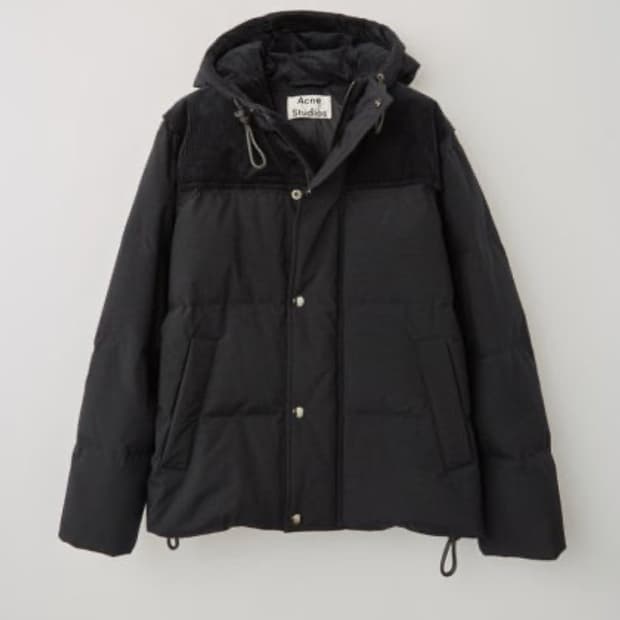 Acne Studios Hooded down jacket black 46