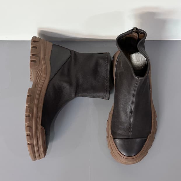 베라왕 램스킨 기모 앵클부츠