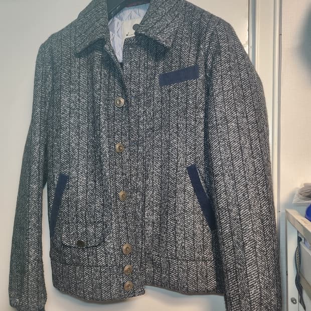 Due soli 헤링본 자켓 100