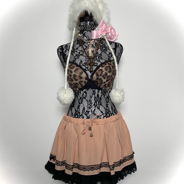 TRALALA 트랄랄라 라떼 갸루 스커트