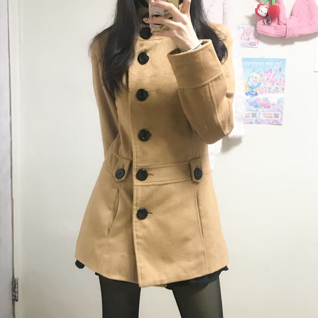 빈티지 라떼 코트 히메갸루 로걀 모리걸 긱시크 공겜여주 고딕 코이세이오깔