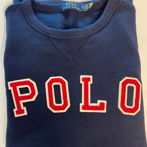 폴로 네이비 POLO 기모 맨투맨 XL