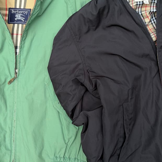 버버리 바람막이 블랙
