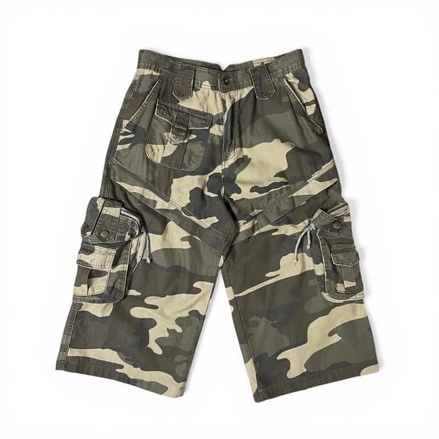 (30) CARGO CREATOR 카고 멀티 포켓 하프 팬츠 M