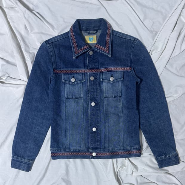 랭글러 에스닉 자카드 데님 자켓