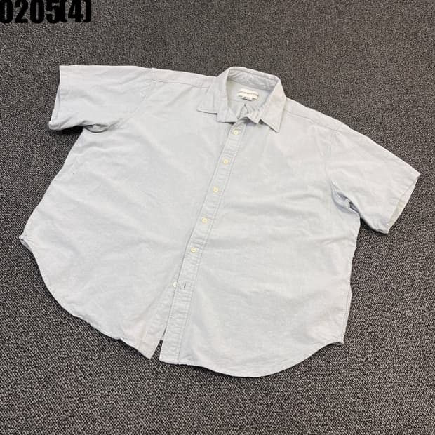 [M] 라퍼지스토어 하늘색 반팔 셔트 남방 0205(4)