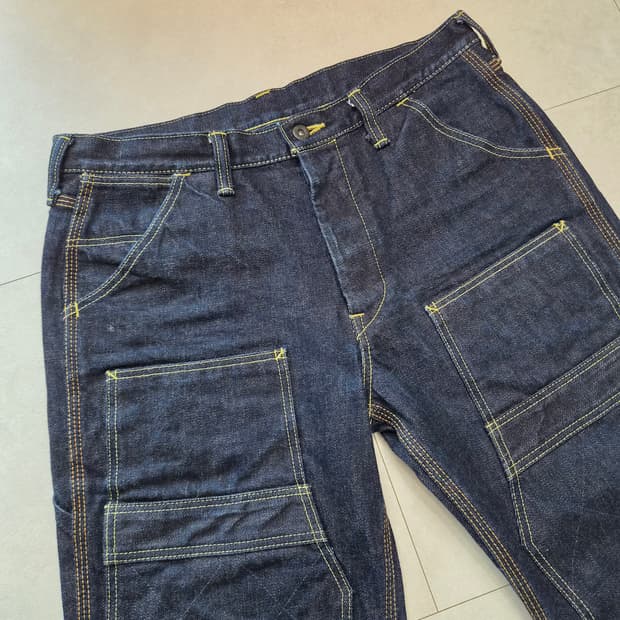 사무라이진 16온스 더블니 데님팬츠 36