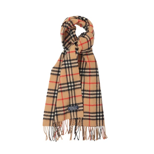 버버리 베이지 노바체크 램스울 머플러