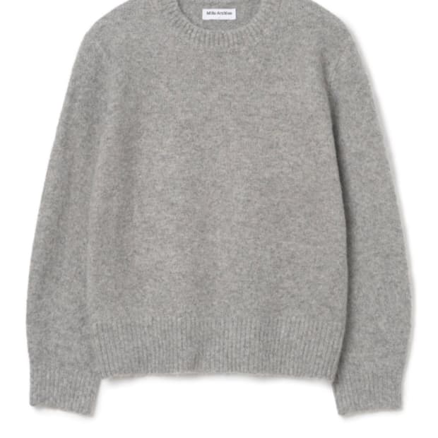 밀로아카이브 크롭 실루엣 니트 M