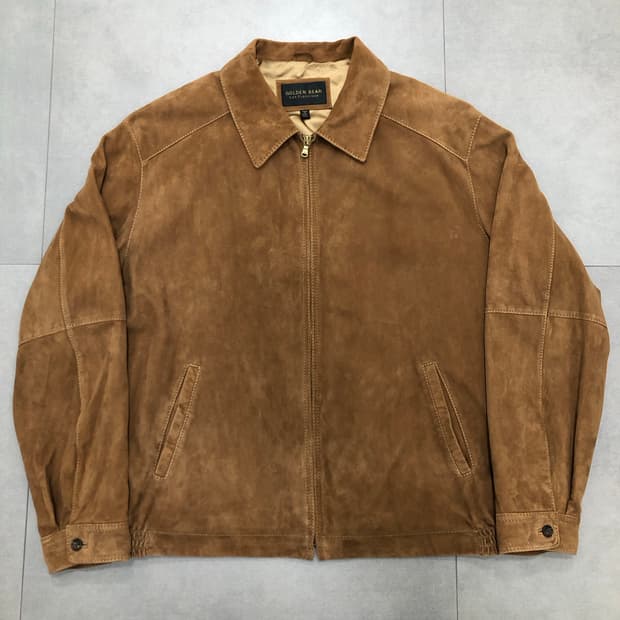 골든베어 스웨이드 가죽 레더 자켓 XXL