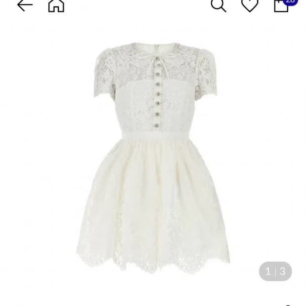 셀프포트레이트 화이트 원피스 UK10