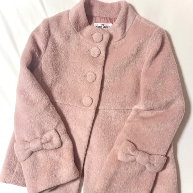 일브 메조피아노깔 갤러리비스콘티 리본 숏코트 자켓 