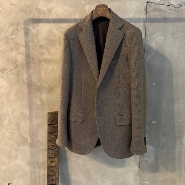 클래식 마켓 콜롬보 플란넬 테일러드 자켓 슬림100