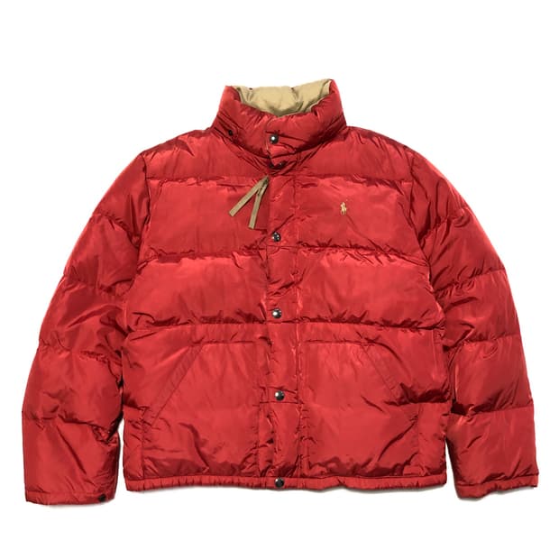 폴로랄프로렌 버건디 푸퍼 다운패딩 