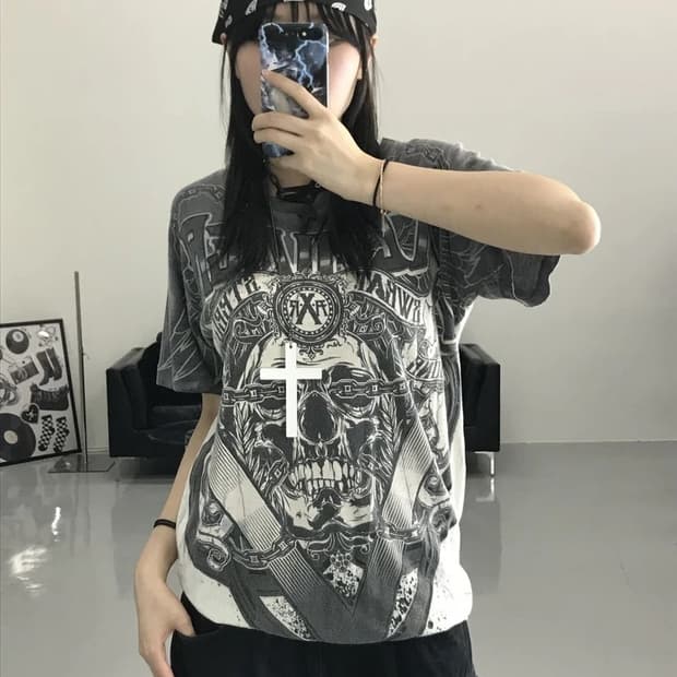 XZAVIER 미국 펑크스컬 반팔