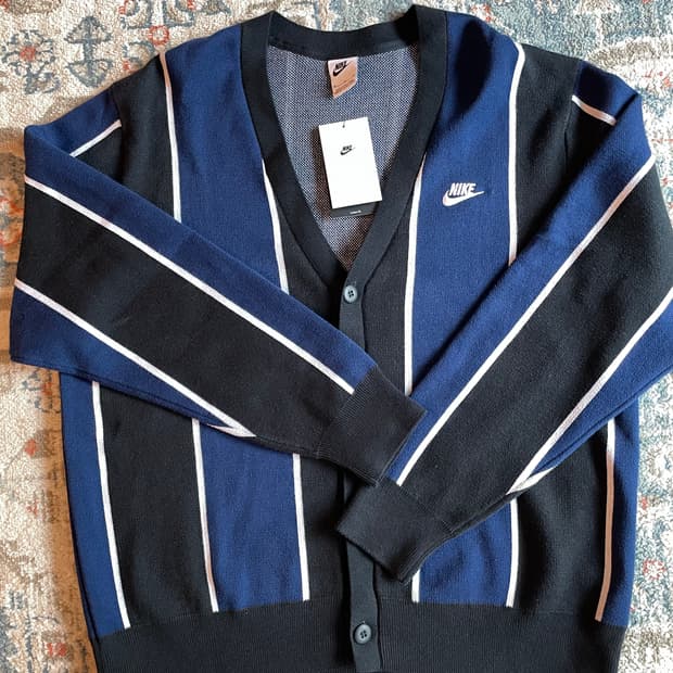 나이키 클럽 페어웨이 스트라이프 스웨터 가디건(새제품. XL)