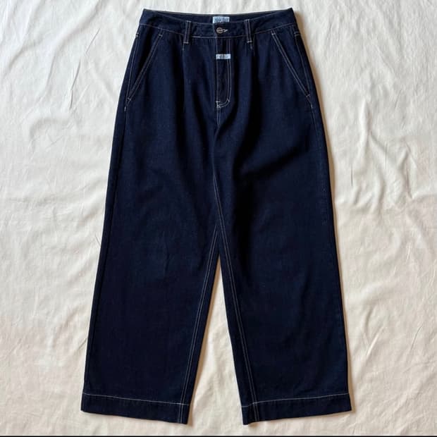 마리떼 프랑소와 저버 턱 와이드 데님 팬츠