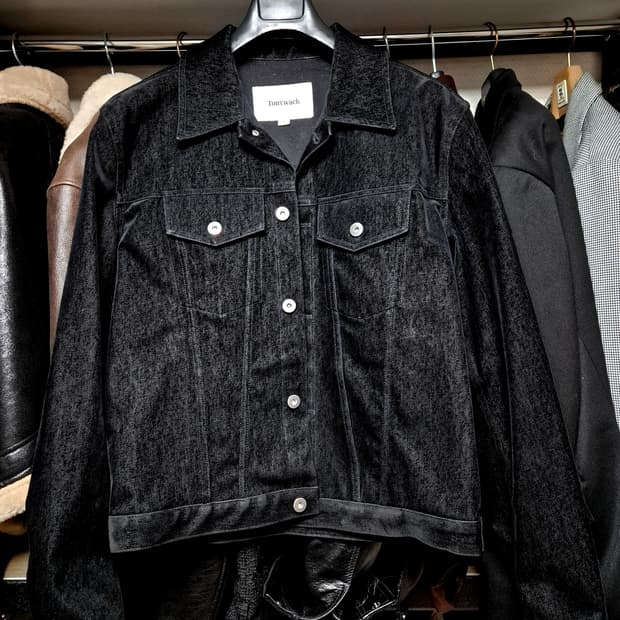 토니웩 벨벳 데님 트러커 XL 판매