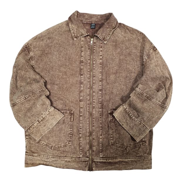 ✨ (바배) 빈티지 데님 카라 집업 자켓