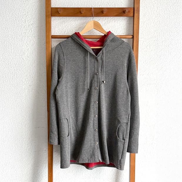 숲 도서관의 니트 후드 가디건