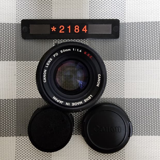 캐논 FD 마운트 S.S.C. 50mm 1.4 단렌즈