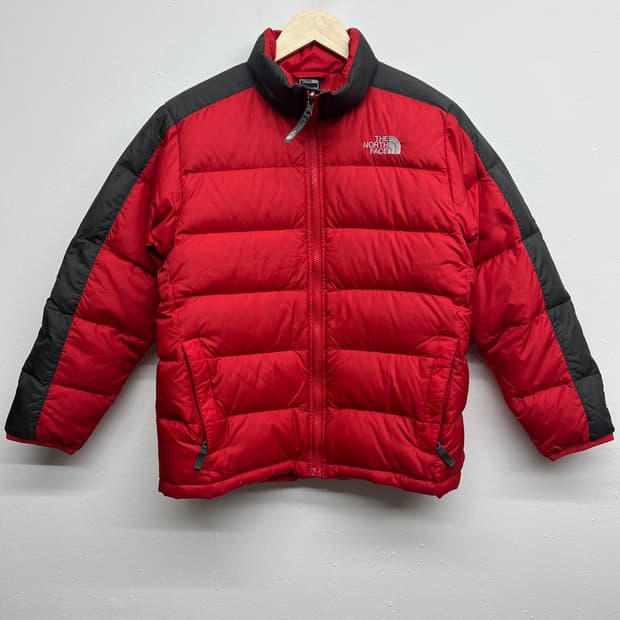노스페이스 검빨 패딩 L