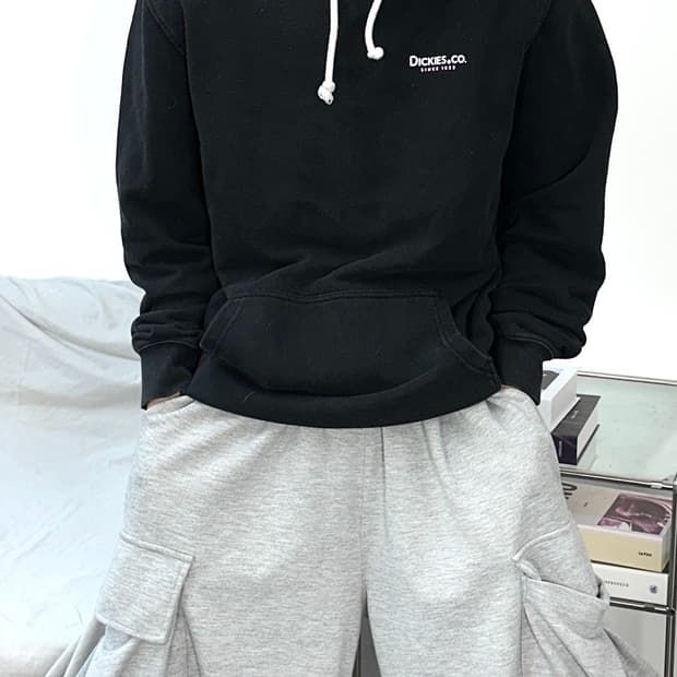 디키즈 블랙 후드티 XL