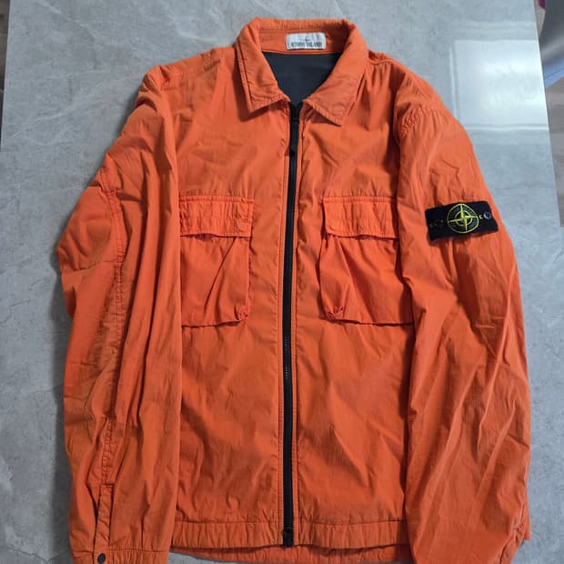 [정품] 스톤아일랜드 오버셔츠 오렌지 L