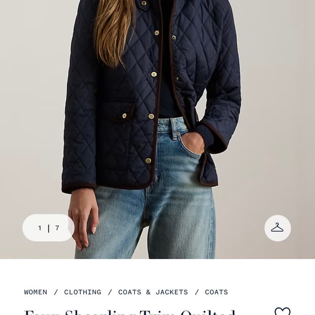 폴로 랄프로렌 퀄팅자켓