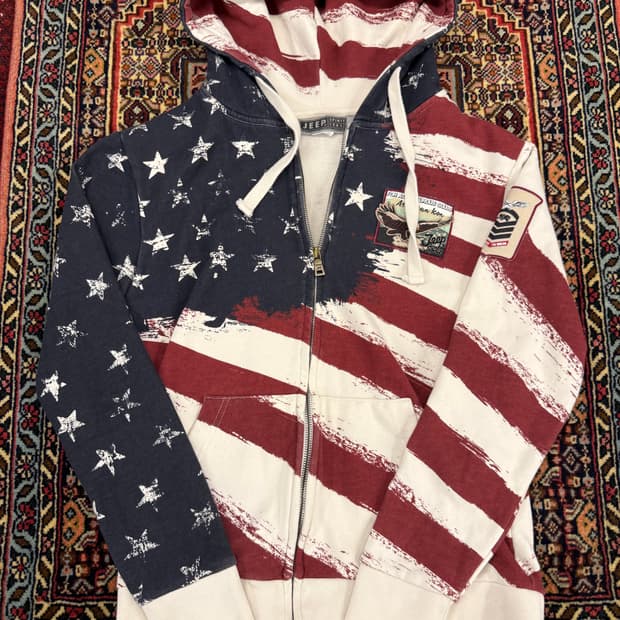 지프 성조기 후드집업 