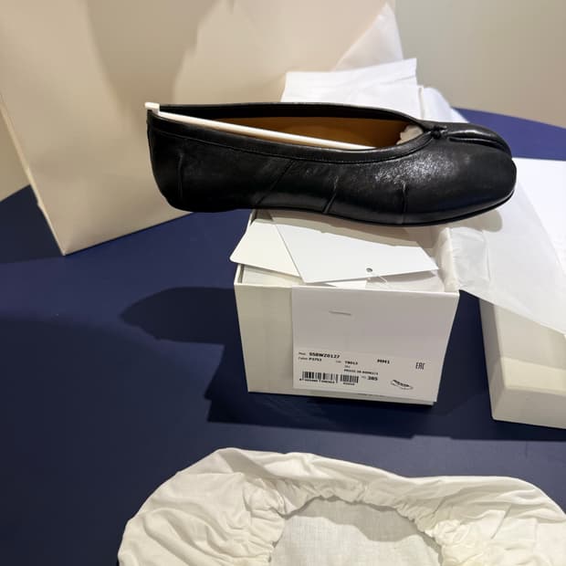 메종 마르지엘라 타비 뉴 발레리나 플랫 38,5 (새상품)