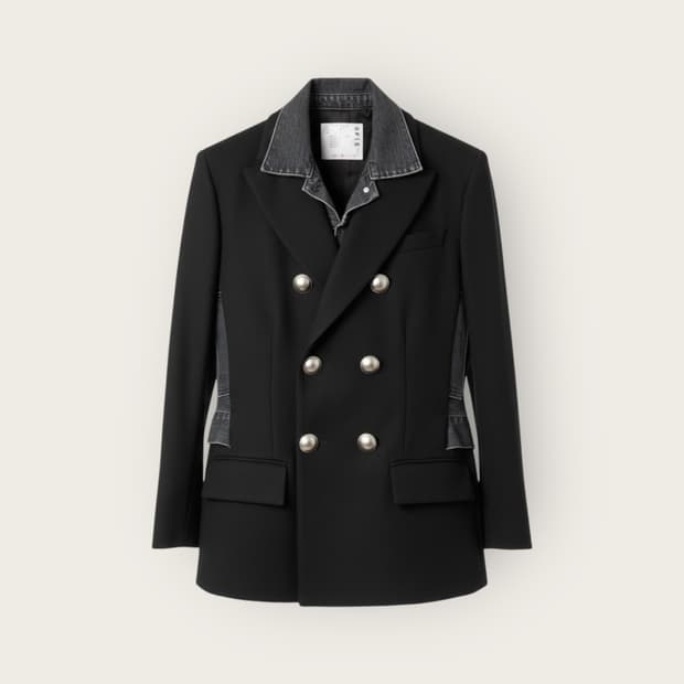 2/ 사카이 데님 도킹 데미지 더블자켓