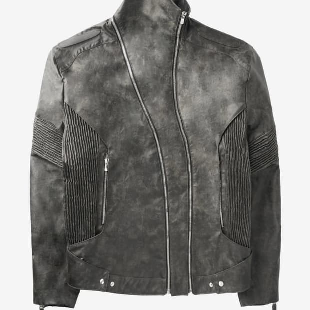 급처)준태킴 엠보싱 레더 자켓 s