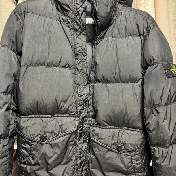 스톤아일랜드 크링클랩스24fw 후드 L