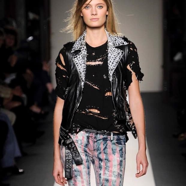 Balmain ss11 american flag denim