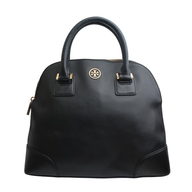 토리 버치 금장 블랙 로빈슨 토트 겸 숄더백