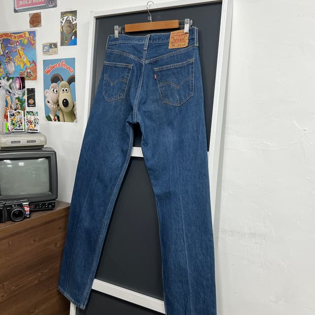 90s Levis리바이스 501 버튼플라이 오리지널 스트레이트 데님 팬츠