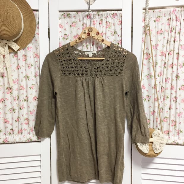 빈티지 크로셰 니트