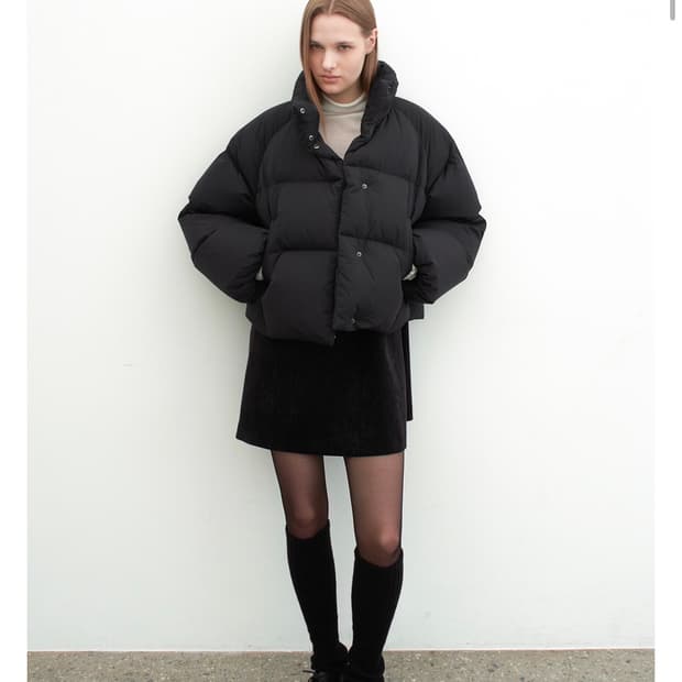 아틀리에나인 패딩 FAITH WIDE SLEEVE DOWN JUMPER