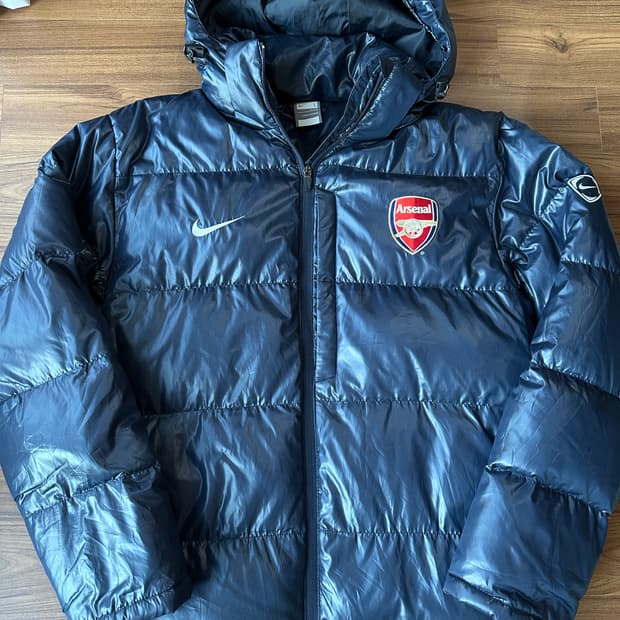 나이키 아스날 유광 덕다운 패딩 L