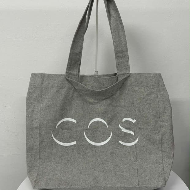 Cos 코스 리싸이클 캔버스 토트백 빅 쇼퍼백