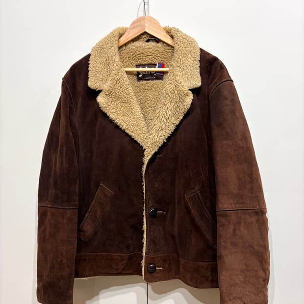 Schott 쇼트 스웨이드 무스탕 자켓