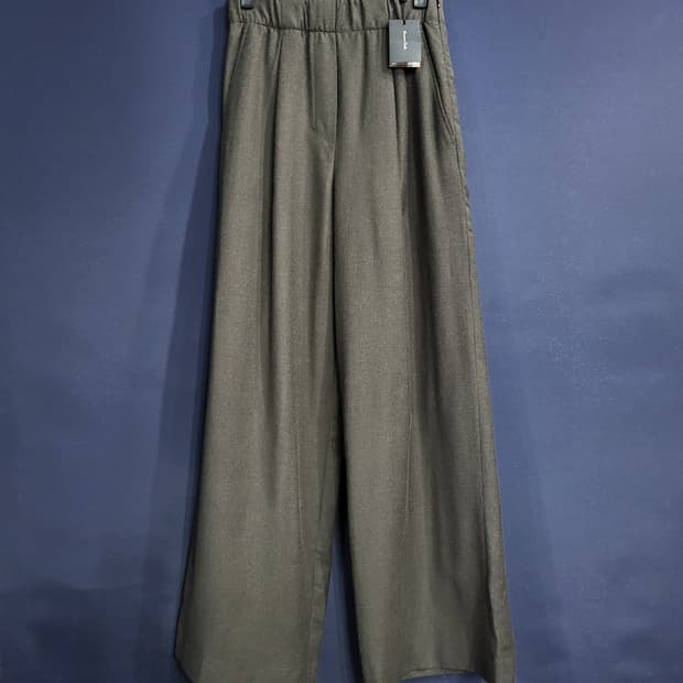 마시모뚜띠 울 밴드 와이드팬츠(새상품)