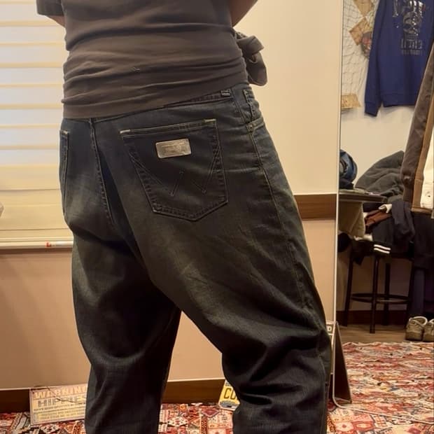 Wrangler Vintage Washed Straight Denim