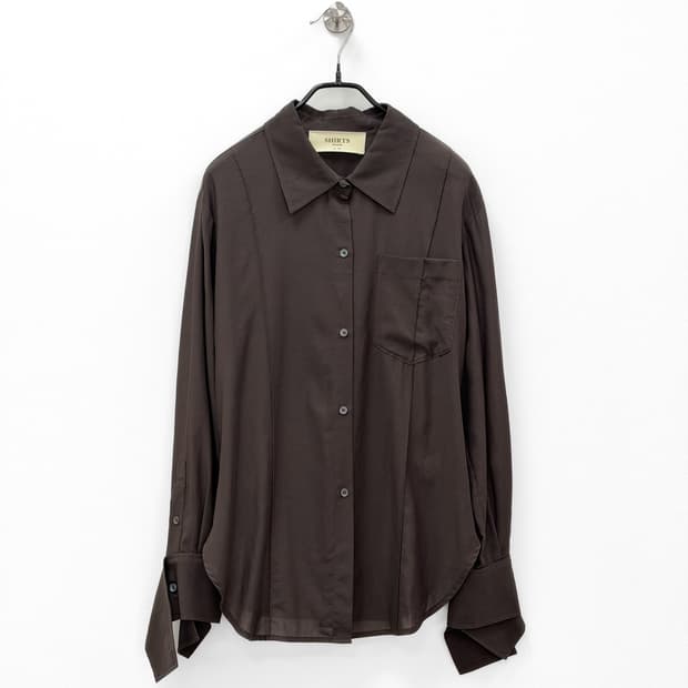 한섬 시스템 재팬 패브릭 플로우 셔츠