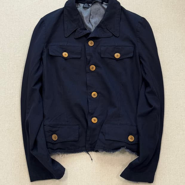 꼼데가르송 꼼꼼 05ss 컷오프 트러커 자켓